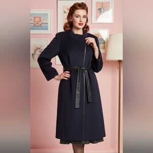 Deni Cler Milano Angora Blend Coat Size 12